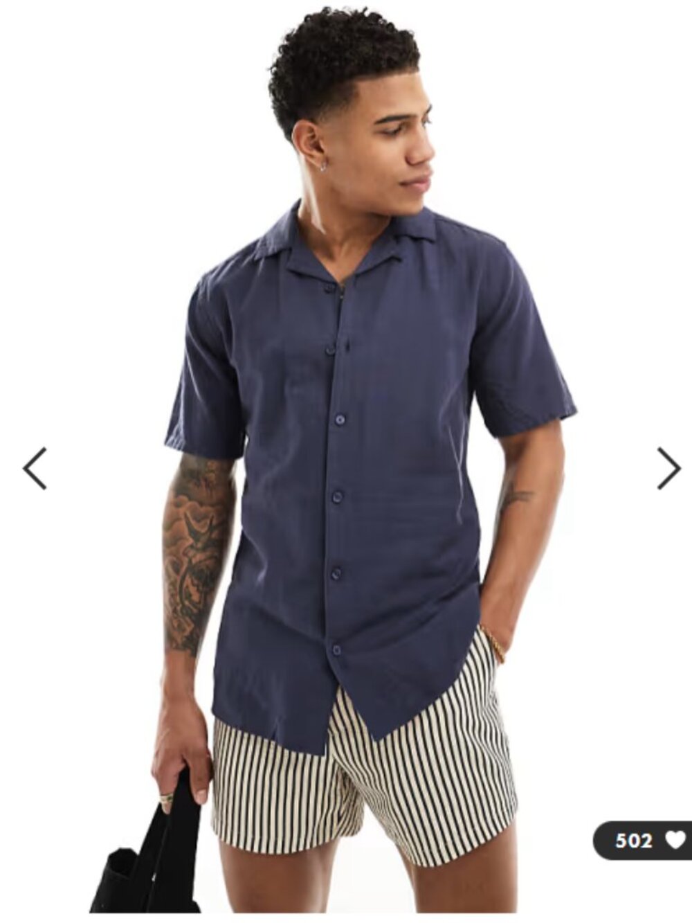 ONLY & SONS LINEN SHORT SLEEVE SHIRT